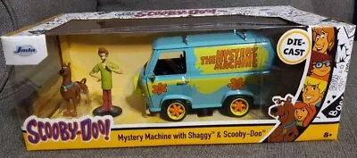 JADA 1:24 THE MYSTERY MACHINE With Diecast SHAGGY & SCOOBY-DOO FIGURES-LAST ONE! • $24.24