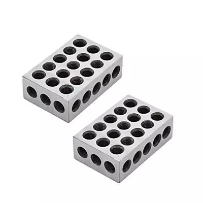 2-4-6 Blocks 23 Holes Matched Pair Ultra Accuracy 0.0002  Machinist 246 Jig • $114.99