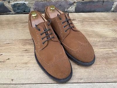 Church's Mens Shoes Custom Grade Suede Brogues UK 7.5 F US 8.5 EU 41.5 Dainite • £349