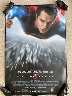 MAN OF STEEL Movie POSTER 27 X 40 Henry Cavill Amy Adams C • $14.30