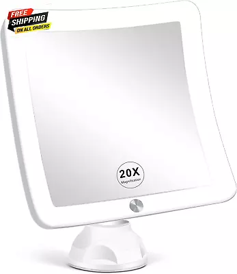 Fabuday 20X Magnifying Mirror With LED Light Upgraded Lighted Makeup Mirror • $27.25