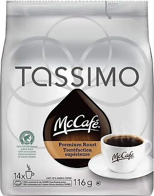 4X Tassimo McCafé Premium Roast Coffee Single Serve T-Discs 116g FRESH • $44.86