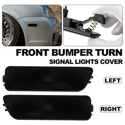 2X Smoked Side Marker Bumper Turn Signal Lights For 1999-2005 VW Golf Jetta MK4 • $9.98