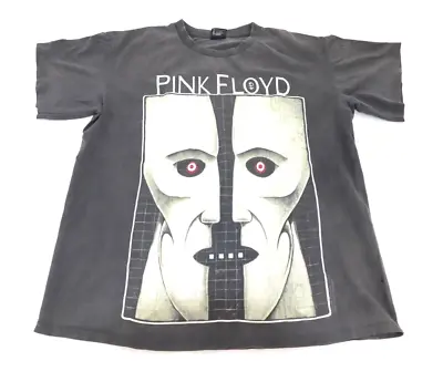 Vintage Pink Floyd Gray T Shirt Single Stitch Medium Division Bell Collectible • $90.90