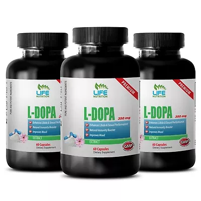 Mucuna Pruriens Seeds - L-Dopa 99% Extract 350mg (3) - Boost Libido Natural • $55.45