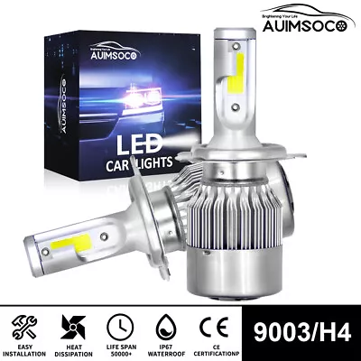 For Honda CR-V 1997-2004 H4 9003 6000K White LED Headlight Bulb High Low Beam • $24.99