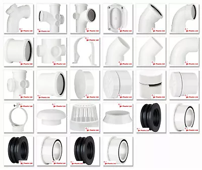 £5.67 • Buy Polypipe 110mm Ring Seal, Push Fit Soil And Vent Pipe Fittings In White