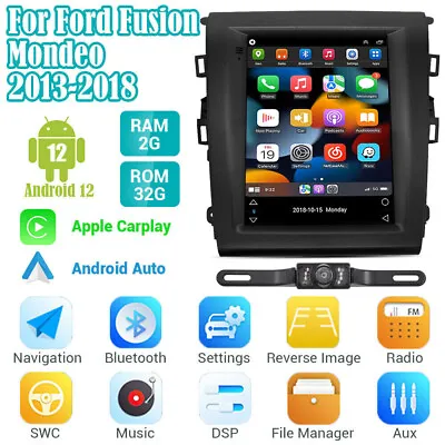 2+32GB For Ford Mondeo Fusion 2013-2018 Android 12 Car Radio GPS CarPlay Navi • $149