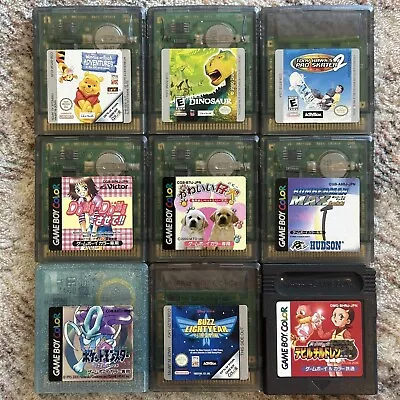 Lot 9x Nintendo Gameboy Color Games Pokemon Crystal Tony Hawk Buzz Lightyear • $100