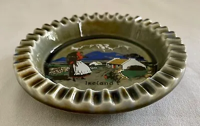 VTG WADE Irish Porcelain Ashtray/Dish W/Hand-painted Irish Countryside Scene • $32