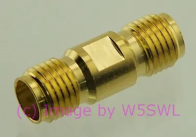 SMA Female To SMA Female Coax Connector Adapter Gold By W5SWL • $4.39
