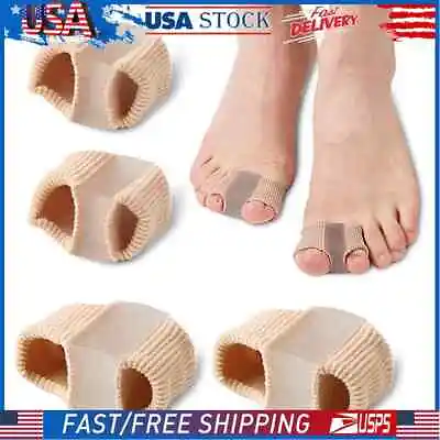 $6.97 • Buy Big Toe Separator Bunion Corrector Gel Pad Cushion Sleeves Pain Relief US