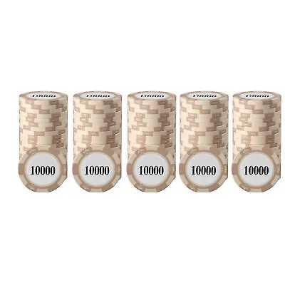 (10000) Poker Chip Set 20 Piece Gambling Chip For Table Game • £11.20