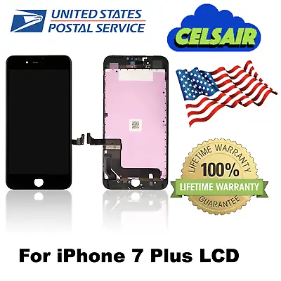 For IPhone 7 Plus LCD Touch Display Screen Digitizer Replacement Assembly Black  • $19.03