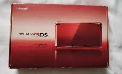 Nintendo 3DS Flame Red - Boxed - Japan Exclusive - CIB • $225