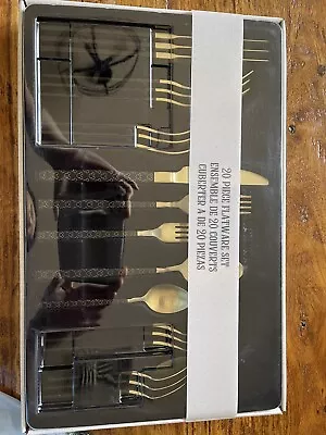 Disney Parks 20 Piece Flatware Set Icon Mickey Mouse Silverware-Brand New/Sealed • $119