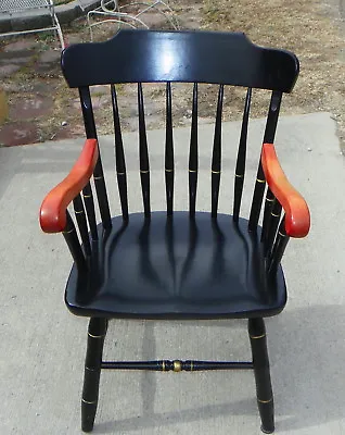 Maple & Cherry Armchair / Desk Chair By S Bent  (BH-AC27) • $399
