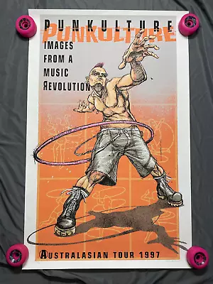 Derek Hess Punkulture Australasian Tour Art Show Screened Poster Print Signed /# • $69.99