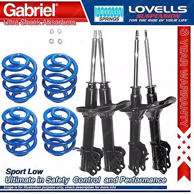 F + R Sport Low Gabriel Ultra Shocks + Coil Springs For Mazda 626 GE 4 Cyl • $911.95