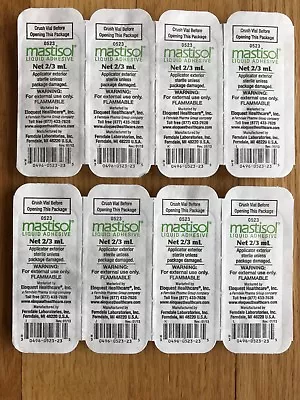 Mastisol Medical Liquid Adhesive 2/3 ML Vials. Lot Of 8 Vials • $18.99