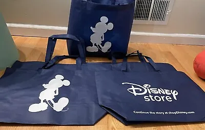 Lot Of 5 New Disney Store Mickey Mouse Large Reusable Shopper Tote Shopping Bag • $24.90