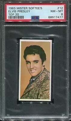 1963 Mister Softee's Top 20 Complete Set #12 Elvis Psa 8 Sinatra Nm-Mt • $49