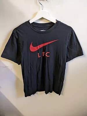 Nike Shirt Mens Medium Black Adults Liverpool FC Football Soccer Logo Tee • $12.40