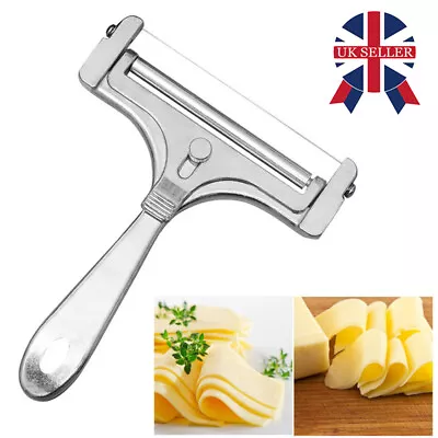 Cheese Slicer Adjustable Grater Non-Stick Cutter For Home Kitchen Tool Reusable • £5.79