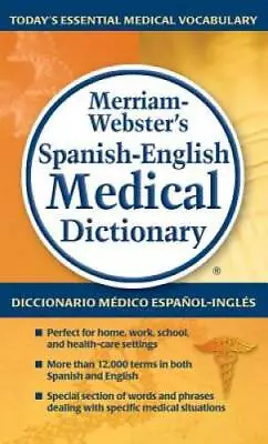 Merriam-Webster's Spanish-English Medical Dictionary (Spanish Edition) - GOOD • $4.46