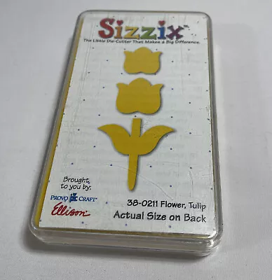 Sizzix Yellow Die Cutter Flower 38-0211 Flower Tulip Provo Craft Ellison • $5.50