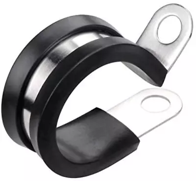 20 Pack 5/16 Inch Stainless Steel Cable Clamp Rubber Cushioned Insulated Clamp • $15.28