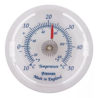£4.32 • Buy Brannan 65mm Slate Blue Dial Thermometer C&f Ideal For Home & Garden - 30/408/3