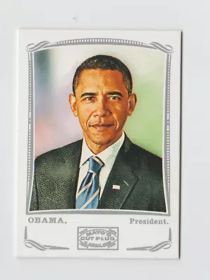 2009 Topps Mayo's Cut Plug Barack Obama President #205 • $4.95