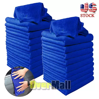 Bulk Lot Of 5-100 Blue Shop Towels 11  X 10  Cleaning Rags Homes Cars Reusable • $49.99