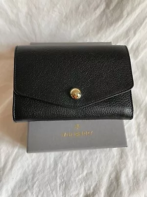 Mulberry Dome Rivet French Purse Wallet In Black Small Classic Grain NWT • $120