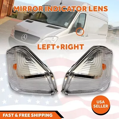 Mercedes Sprinter Indicator Lens Door Mirror Right Left Pair Set 2007 2017 • $18.99