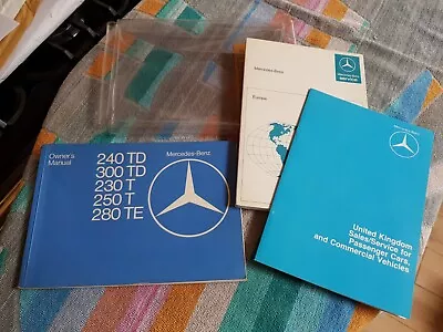 Mercedes Benz 240TD 300TD 230T 250T 280TE W123 Owner's Manual Handbook Pack VGC • $75.76