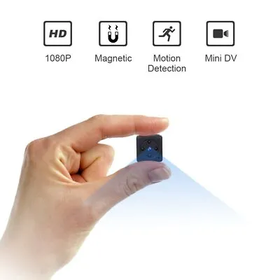 Mini Magnetic Spy Camera 1080P HD Cam With Night Vision And Motion Detection - • $49
