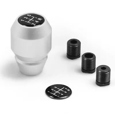 $22.11 • Buy 5 Speed&6 Speed Universal Car Manual Shift Knob Gear Stick Shifter Lever Silver