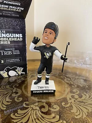 Pittsburgh Penguins 2014 2015 Bobblehead SGA Evgeni Malkin RARE #3 In SERIES NEW • $25