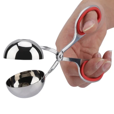 (Red)304 Stainless Steel NOn Sticky Meatballs Rice Balls Clip Maker Mold • £6.20