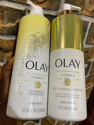 Olay Vitamin C &Vitamin B3 Hydrating &Revitalizing Body Lotion / Wash Variation • $70.20