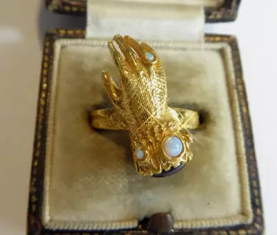 £145 • Buy Silver 18ct Gold Georgian Style Hand Ring