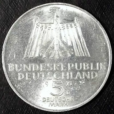 1971  D  Silver German 5 Deutsche Mark  ☆☆ Uncirculated Commemorative ☆☆ 505 • $12.89