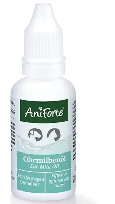 AniForte Ear Mite Drops 20ml For Dogs Cats • £15.50