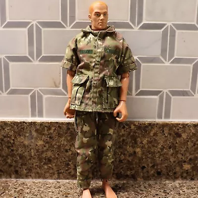 Vintage 1990s GI Joe U.S. Marine 12 Inch Doll With Uniform Boots Flamethrower • $18.99