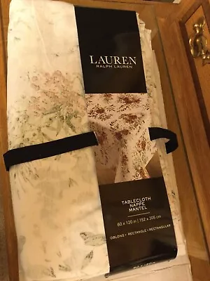 Ralph Lauren Oblong Table Cloth Floral. 60 X 120 Inch Brand New In Tatty Pack • £14.99