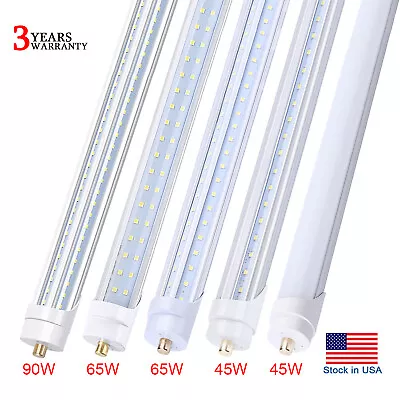 8FT Led Tube Light Bulb 90W 65W 45W T8 FA8 Single Pin Led Shop Light 6000K 5000K • $57.11