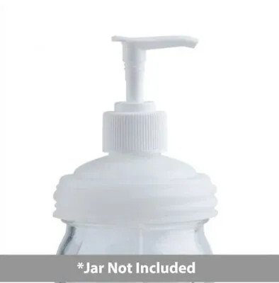 Pump Lid For Regular Mouth Mason Jar - Dispenser For Soap Lotion Syrups Oils • $9.99