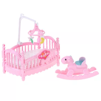 Doll Bed Trojan Horse  Baby Room Miniature Play Scene ProTM Rock • £5.80